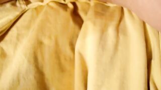 Very up Close W/ a Film on Clitoris, Soak and Gushing Pose
