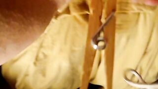Very up Close W/ a Film on Clitoris, Soak and Gushing Pose
