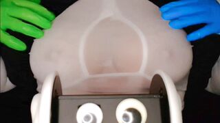 O_o ASMR Oddly Satisfying Huge Boobies Strokes Sounds no Slime (Closeup) ---
