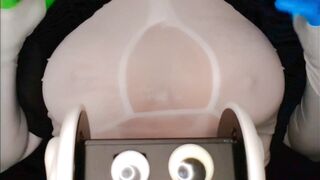 O_o ASMR Oddly Satisfying Huge Boobies Strokes Sounds no Slime (Closeup) ---
