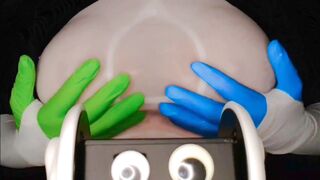 O_o ASMR Oddly Satisfying Huge Boobies Strokes Sounds no Slime (Closeup) ---