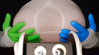 O_o ASMR Oddly Satisfying Huge Boobies Strokes Sounds no Slime (Closeup) ---