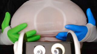 O_o ASMR Oddly Satisfying Huge Boobies Strokes Sounds no Slime (Closeup) ---
