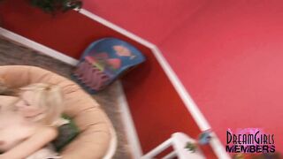 Underwear Blonde has Noisy Shaking Orgasm