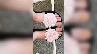 Showing off my Orange Feet