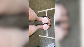 Showing off my Orange Feet