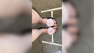 Showing off my Orange Feet