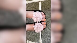 Showing off my Orange Feet