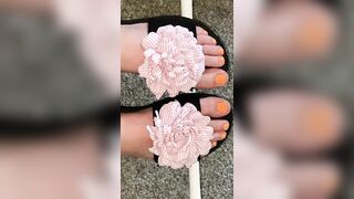 Showing off my Orange Feet