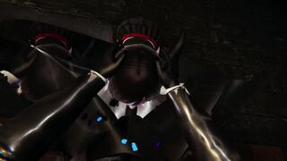 RWBY Ruby Rose X Shadows (Anal, double penetration, BLOWJOB)