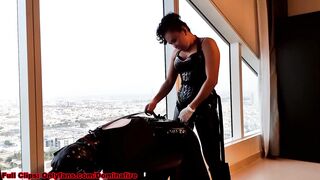 DOMINAFIRE: Rubber Fake-Cock Queen Pegging Sissy Hoe
