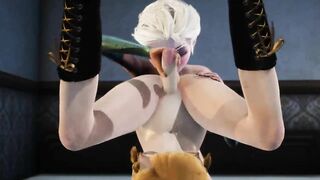 Frozen - Elsa gets plowed by Futa Anna - 3D