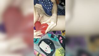 Tight Snatch 18 Yo trying Put new 8inch Jelly Vibrator