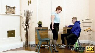 TUTOR4K. Irresistible tutor forgets about lesson and copulates with college girl