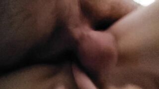 Skinny mom Ejaculates with Booty Plug into while getting it from behind