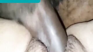 Quickie with this White Bushy Twat