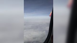 Airplane HOE!! Outdoors Masturbation