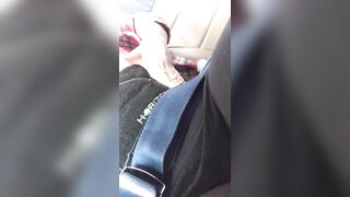 Airplane HOE!! Outdoors Masturbation
