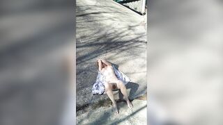Ruby Masterbates under Bridge on Side of Interstate
