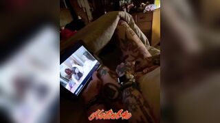 Hotwife Masturbates to Pornhub Lesbo Videos!