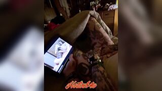 Hotwife Masturbates to Pornhub Lesbo Videos!