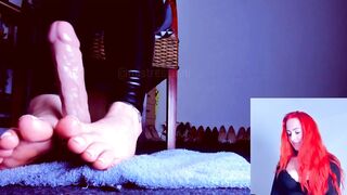 Toejob under the Table