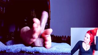 Toejob under the Table