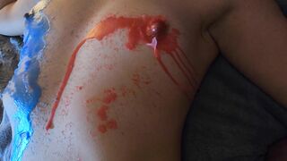 BONDAGE Vid Part II. Peeling the Wax, the best Part!
