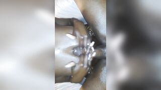 SHY BLACK 18 WASN'T TOO SHY TO OIL LONG TITS AND SLIDE