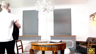 TUTOR4K. Actress pretends to be professor and unites slit with