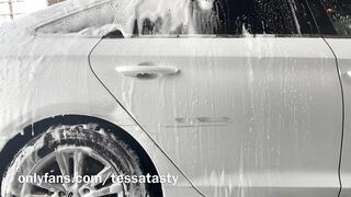 Tessa Lovely Gets Soak and Wild at the CarWash