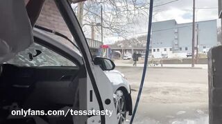 Tessa Lovely Gets Soak and Wild at the CarWash