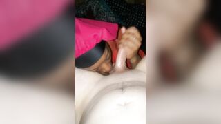 Turned On African Hoe give a Soak Blow Job