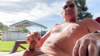 Masturbating public
