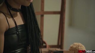 Cutie african Cutie enjoyed twat licking by her black long