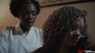 Cutie african Cutie enjoyed twat licking by her black long