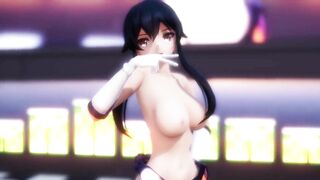 【hentai MMD】Hentai Incredible Sexy Girls Strip Waist Swing Micro Bikini Dance 3/ Kancolle