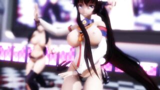 【hentai MMD】Hentai Incredible Sexy Girls Strip Waist Swing Micro Bikini Dance 3/ Kancolle