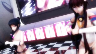 【hentai MMD】Hentai Incredible Sexy Girls Strip Waist Swing Micro Bikini Dance 3/ Kancolle