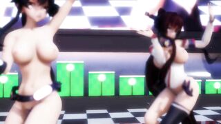 【hentai MMD】Hentai Incredible Sexy Girls Strip Waist Swing Micro Bikini Dance 3/ Kancolle