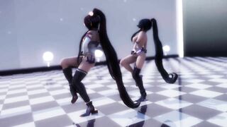 【hentai MMD】Hentai Incredible Sexy Girls Strip Waist Swing Micro Bikini Dance 3/ Kancolle