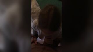 Step Cougar Caught Blindfolded Waiting for Dad. Part two