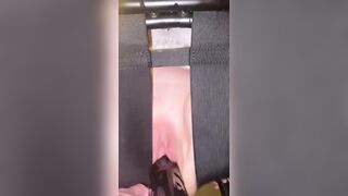 SAHSlut Squirting on Long Ebony Toy