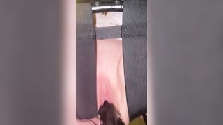 SAHSlut Squirting on Long Ebony Toy