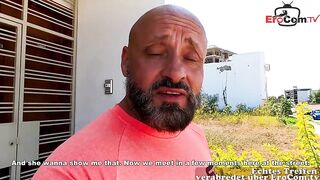 German Tourist mom pick up into red dessous at EroCom