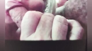 Crazy Sexy long breasts Milf INSANE BATHTUB cock BLOWING Tape * Turns Hard