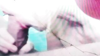 Crazy Sexy long breasts Milf INSANE BATHTUB cock BLOWING Tape * Turns Hard