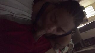 Lightskin BBW Barely Legal Sucking Off Penis