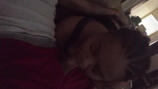 Lightskin BBW Barely Legal Sucking Off Penis
