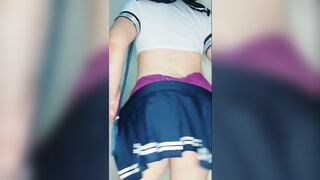 Colegiala Mexicana Se Graba Antes De Irse a La Escuela En La